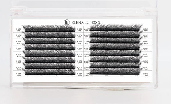 FOX LASHES MIXED - Box 16 linee Ciglia  dalle 8-15